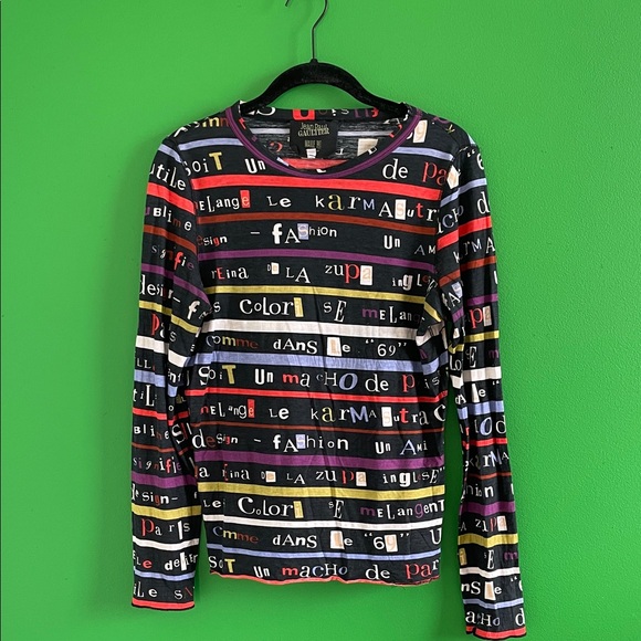 Jean Paul Gaultier Tops - RARE 90s Jean Paul Gaultier Graphic Top